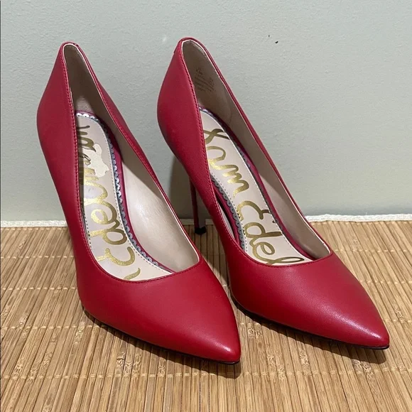 Sam Edelman Bold Red Heels size 6.5 - Picture 4 of 15